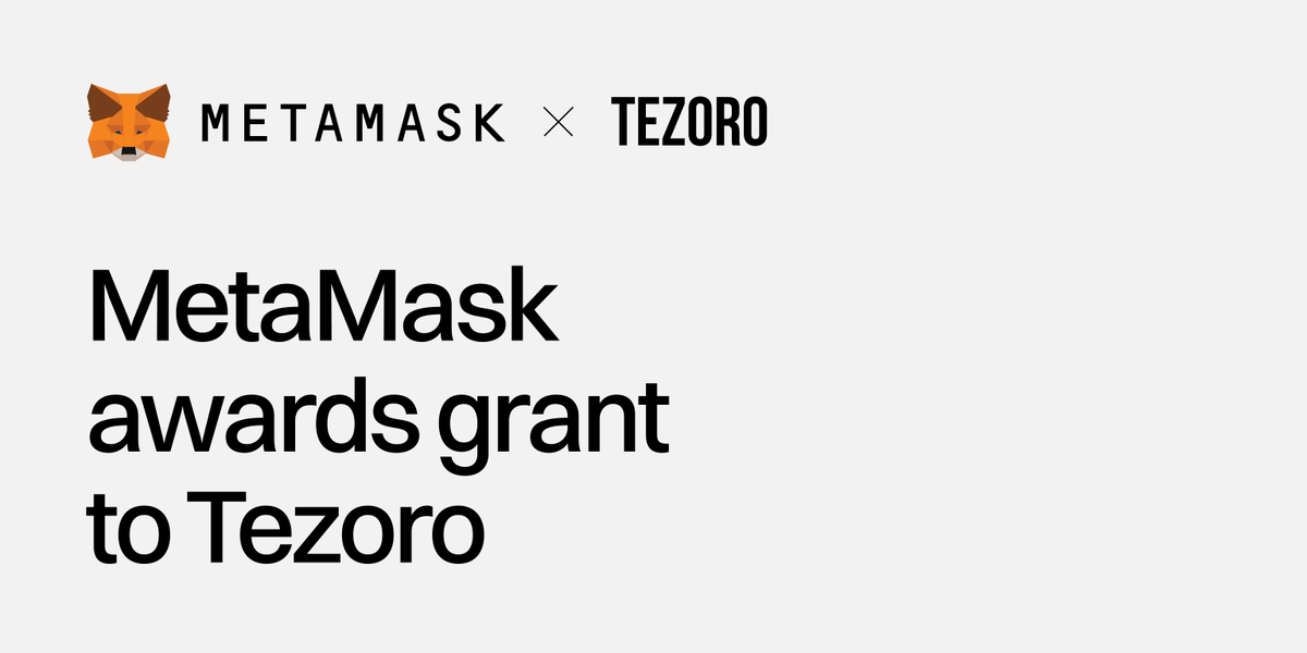 Honored to receive a grant from @MetaMask DAO to build @tezoroio Snap. We appreciate the opportunity to become the first inheritance service in the MetaMask ecosystem and provide 30M users with a non-custodial, anonymous & automated infrastructure for digital asset inheritance
