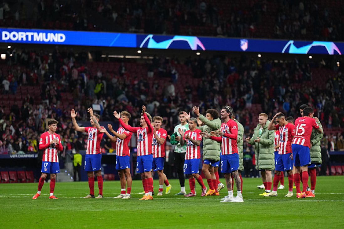 21 - سجل أتلتيكو مدريد 21 هدفاً في 9 مباريات هذا الموسم في دوري أبطال أوروبا، وهو رقم قياسي لم يتم تجاوزه إلا في موسم 2013/14 عندما احتل المركز الثاني في البطولة (26 هدفاً في 13 مباراة).حضور.
