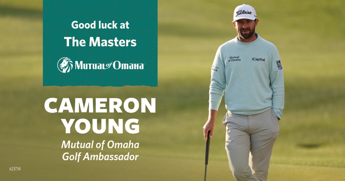 Best of luck to our golf ambassador, Cameron Young, who is playing in the @TheMasters Tournament this week. We will be cheering you on!