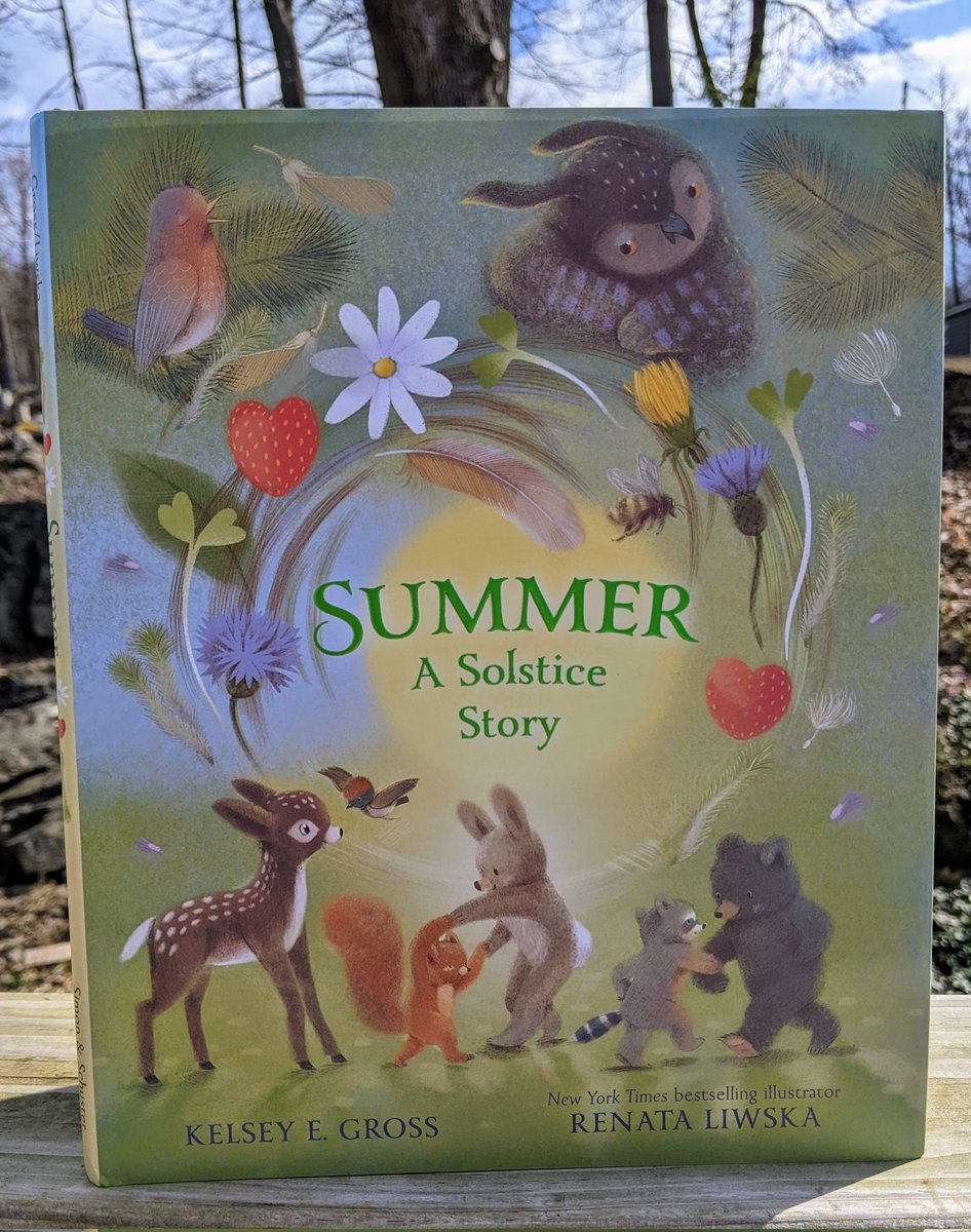 YAYYY! Received my author copies today (best mail ever). Renata Liwska's art is absolutely STUNNING... Look at the colors!!!!!. 😍 I'm thrilled and can't wait for SUMMER : A SOLSTICE STORY to launch on May 7th. @SimonKIDS