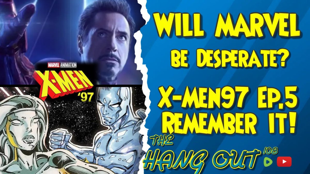 The Hang Out 8 PM Est - We are going to talk #XMen97 Remember it!!! Will MCU get desperate with RDJ latest comments or continue to make wrong choices? Join the THO Crew as we give our opinions! youtube.com/watch?v=GifoTb…