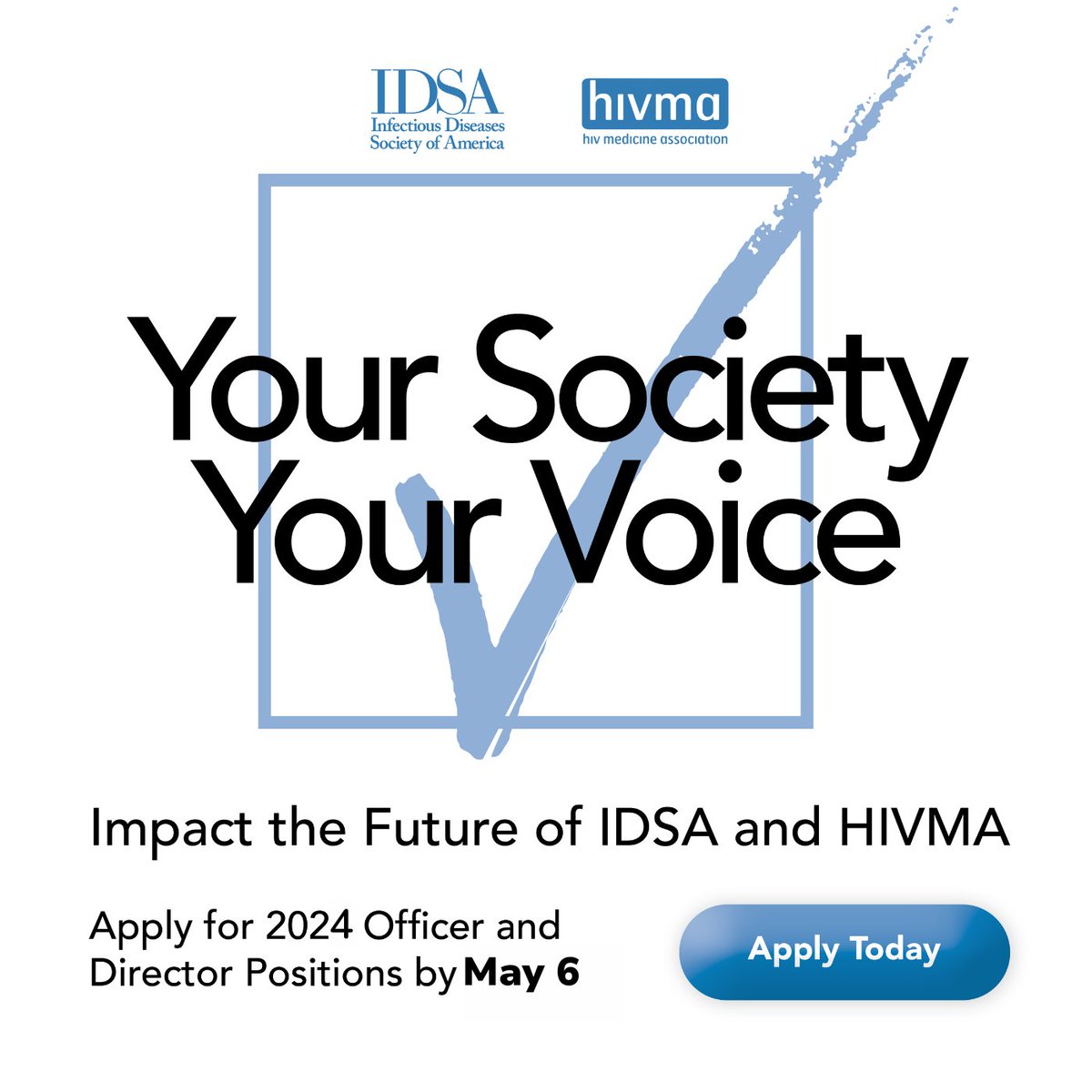 Help shape the #FutureofID. Apply for one of the open positions on the IDSA or @HIVMA Board of Directors. Apply to IDSA’s open positions: bit.ly/2GOL0kn Apply to HIVMA’s open positions: hivma.org/about-us/Board…