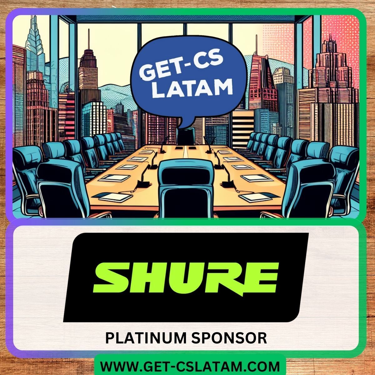 🚀 Shure se une como Platinum sponsor a nuestra conferencia. 🌟
🎟️ ¡Las entradas vuelan! Regístrate con el código SHURE25 y obtén un 25% de descuento en la entrada. 💸
¡No te lo pierdas! ¡Nos vemos en la conferencia! 🙌

#GetCsLatam #Conferencia #Tecnología #Networking