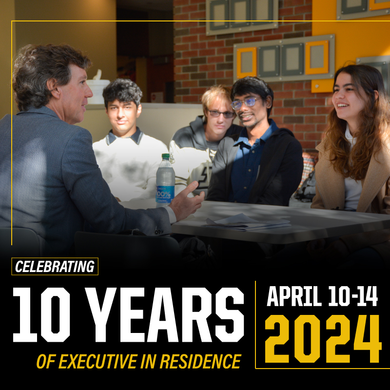 You are invited to attend the 10-year anniversary of the Executive in Residence program at #Purdue, happening today until April 14th. We will connect students, faculty, staff, and other alumni through multiple events on campus. 

Learn more: tinyurl.com/eir10year

#boilerup