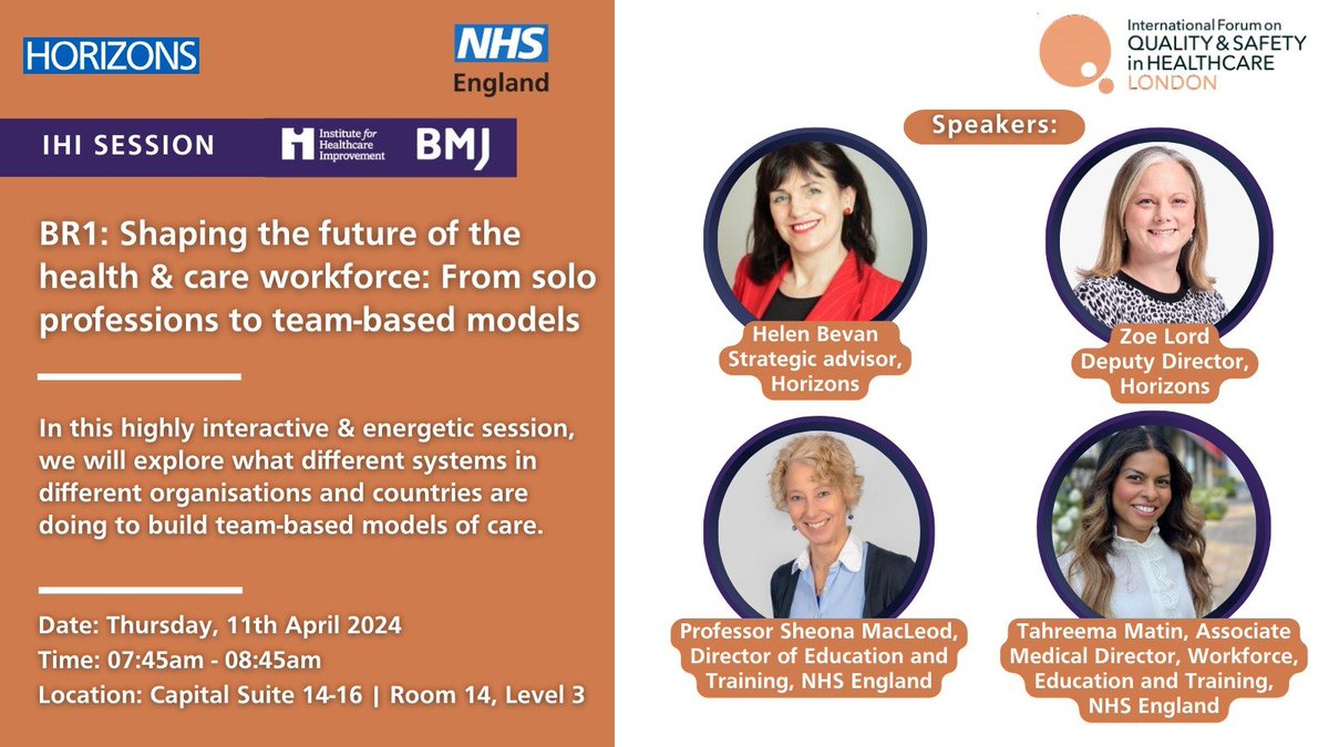 Zoë Lord (@zoelord1) on Twitter photo Fabulous first day of the International Forum of Quality and Safety in Healthcare. If you're up early, join us for an interactive breakfast session all about shaping the future of our workforce.
- 7.45am -Level 3 Capital Suite 14
<a href="/TheIHI/">Institute for Healthcare Improvement (IHI)</a> #Quality2024 <a href="/QualityForum/">Quality Forum</a> <a href="/bmj_company/">BMJ Group</a> Fabulous first day of the International Forum of Quality and Safety in Healthcare. If you're up early, join us for an interactive breakfast session all about shaping the future of our workforce.
- 7.45am -Level 3 Capital Suite 14
<a href="/TheIHI/">Institute for Healthcare Improvement (IHI)</a> #Quality2024 <a href="/QualityForum/">Quality Forum</a> <a href="/bmj_company/">BMJ Group</a>
