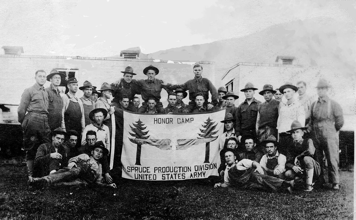 #TBT During World War I, the Allies were desperately in need of a steady supply of airplanes, and the Pacific Northwest had just the thing to help: Sitka spruce. The Spruce Production Division was created to manage lumber supply. To learn more at nps.gov/articles/spruc…