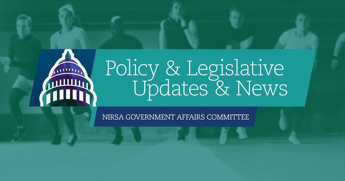 As an association, NIRSA strives to monitor and track policy and legislative issues with the potential to impact our members or the campus communities they serve; see the Active Policy Solutions updates from April 2. buff.ly/49sJlvN