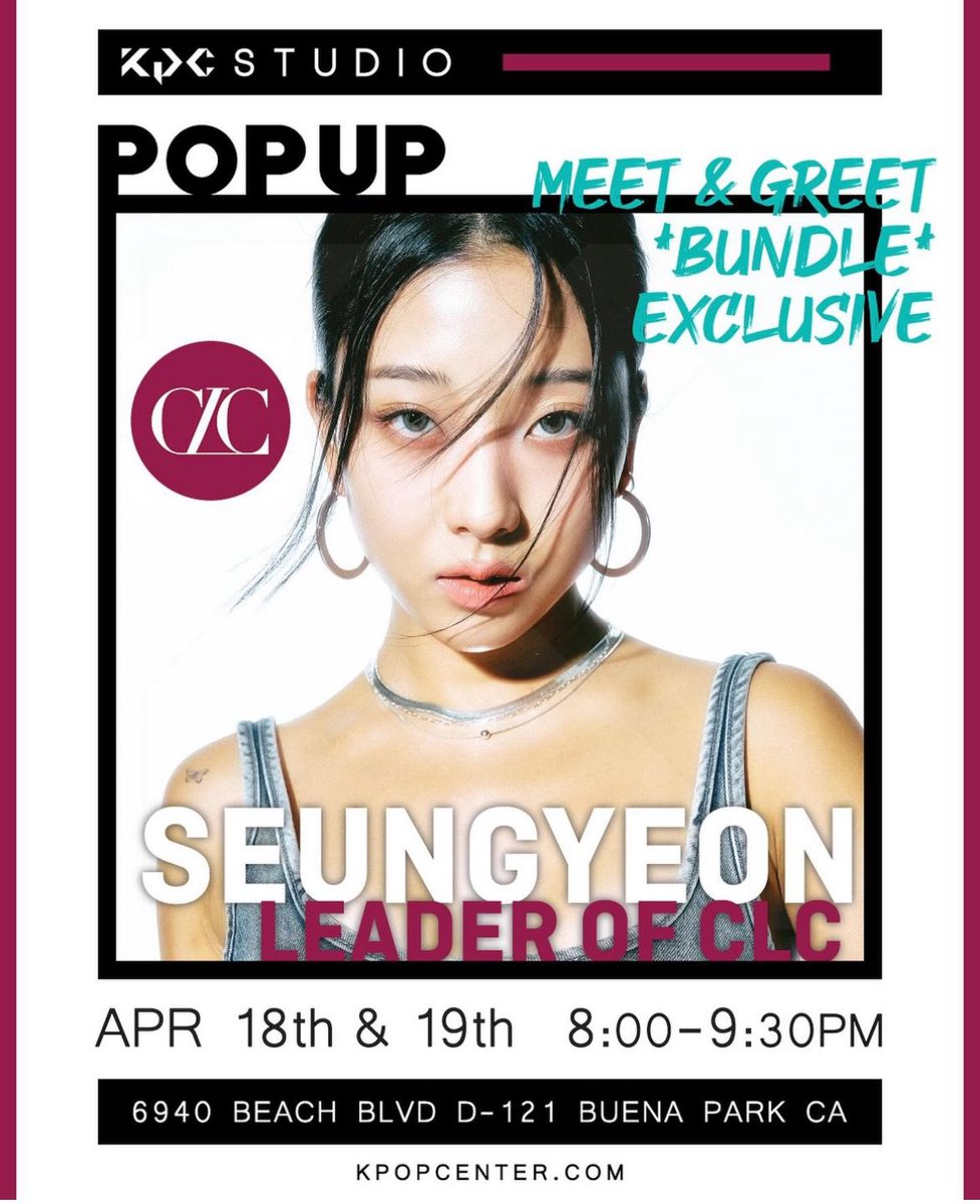updatesCLC's tweet image. Seungyeon will be teaching a dancing class in Buena Park, CA next week!

#SEUNGYEON #장승연 
@signedbywild #CLC #씨엘씨