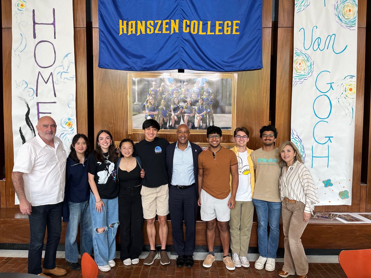A big thank-you to the @hanszencollege students who met me for lunch today. I thoroughly enjoyed our conversation and look forward to seeing and visiting with you again. #hanszencollege #riceuniversity