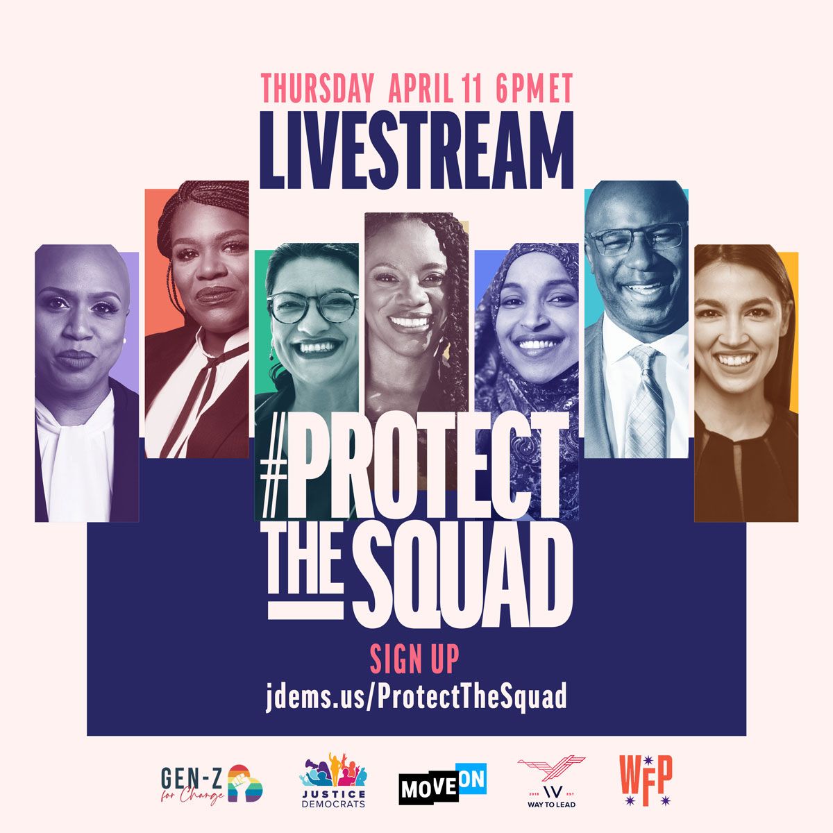 I’ll be with the homies @SummerForPA, @JamaalBowmanNY, @CoriBush, @IlhanMN and @AyannaPressley & more tomorrow to #ProtectTheSquad from Republican mega donors set on destroying our progress. See ya’ll @ 6pm ET: wfpus.org/ProtectTheSquad