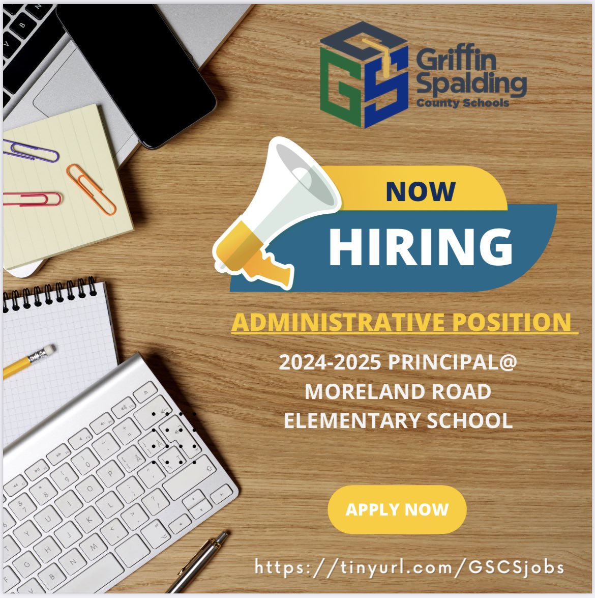 Griffin-Spalding is looking for a Principal for Moreland Road Elementary for the 24-25 school year. Come join this dynamic group of educators.  #DistinctiveBrand #GreatSchools #StrongLeaders <a href="/GriffinSpalding/">Griffin-Spalding K12</a>