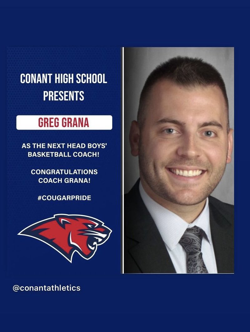 We are very proud to announce Greg Grana as the Head Coach of Boys’ Varsity Basketball! #CougarPride