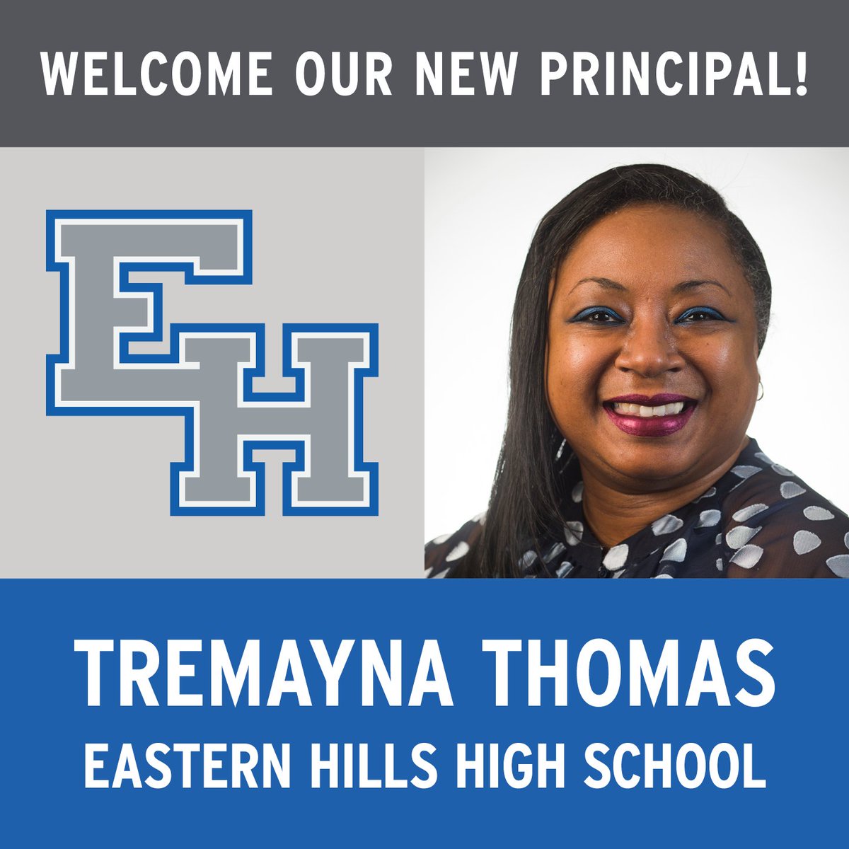 Fort Worth ISD is excited to announce a new principal at Eastern Hills High School. We’re looking forward to a strong finish to the school year!