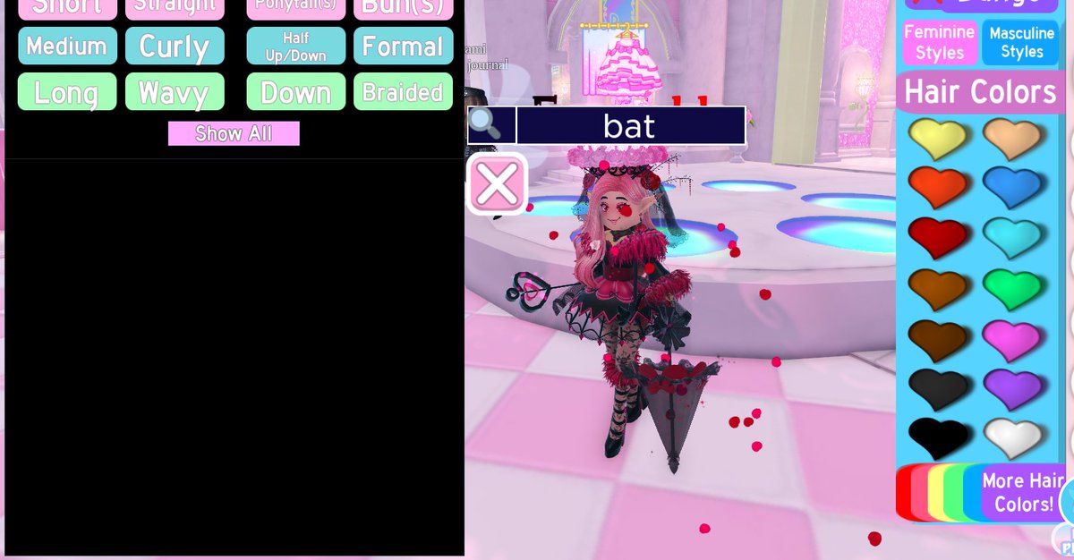 Emerald_vampire's tweet photo. BRUH They Removed the Monster High hairs?!?! WHY!!! 😭😭 #RoyaleHigh https://t.co/hqNa0GBIAC