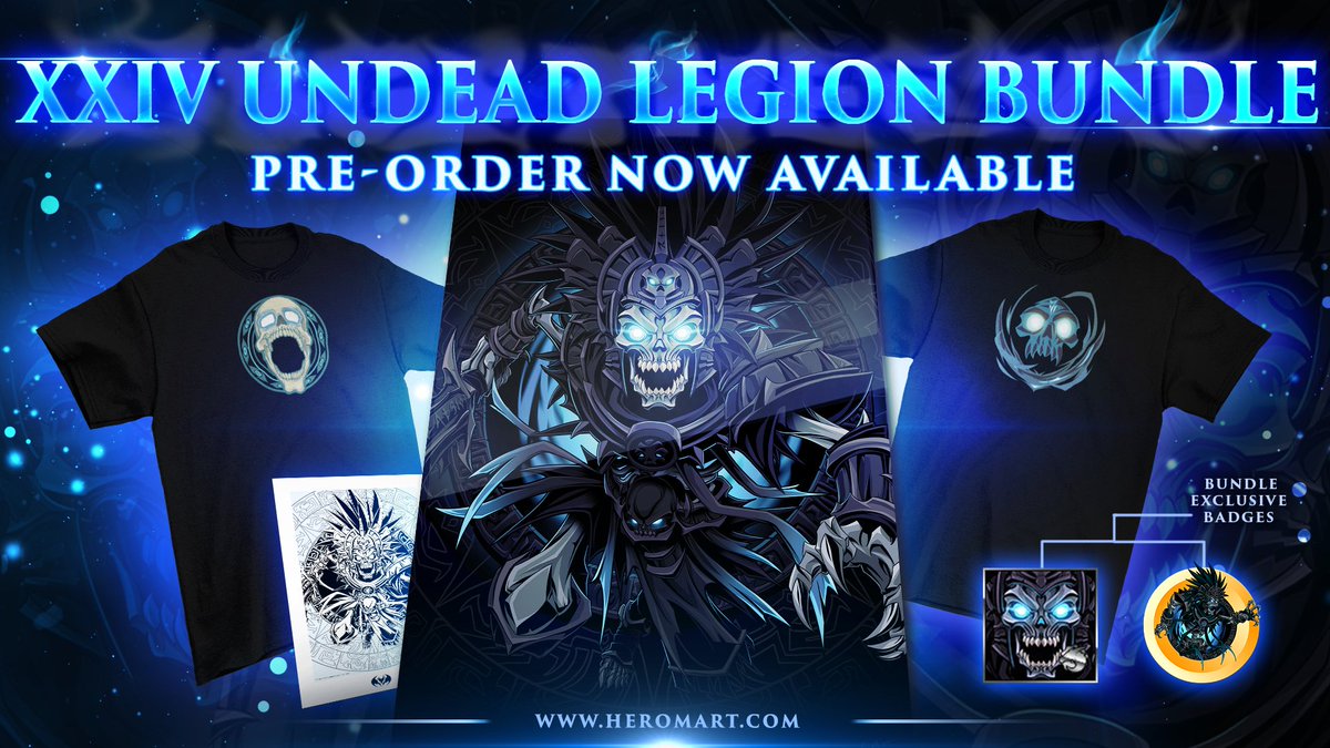 🚨PRE-ORDER DROP! 💀XXIV Undead Legion Bundle is Live! Get your hands on this sinister exceptional value bundle crafted for true legionnaires. Pre-Order Now!👉 HeroMart.com ____________ #heromart #bundle #aqw #aq3d #mmo #rewards #legion #preorder #gamedev
