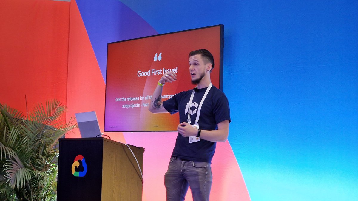 Mario Fahlandt 🦊 (@mfahlandt) on Twitter photo Thank you #GoogleCloudNext for having me as a speaker in the innovators hub - to talk about Gemini and how it helped me to contribute to #Kubernetes and <a href="/LWKDNews/">Last Week In Kubernetes Development</a> Thank you #GoogleCloudNext for having me as a speaker in the innovators hub - to talk about Gemini and how it helped me to contribute to #Kubernetes and <a href="/LWKDNews/">Last Week In Kubernetes Development</a>