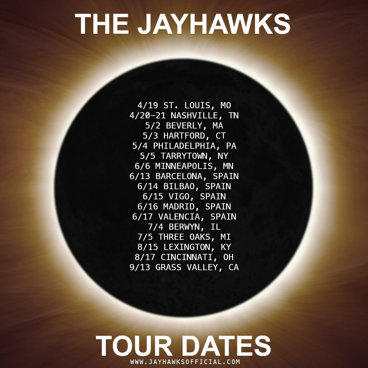 Latest tour news: tumblr.com/jayhawksoffici… Jayhawks tour dates: Jayhawks tour dates: bit.ly/JayhawksShows