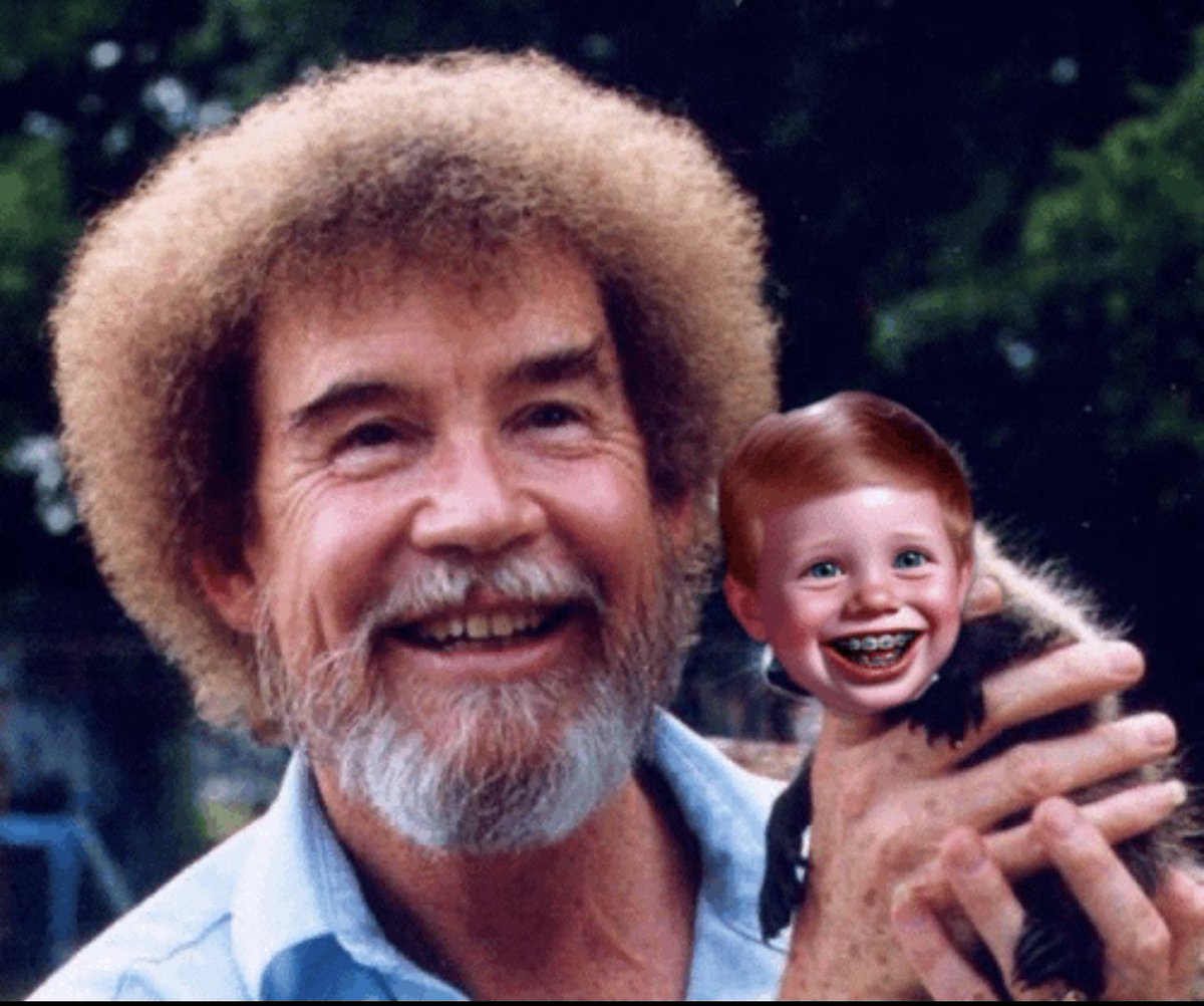 BadLuckBabyyy's tweet photo. @BLBYProject @CoinMarketCap Even Bob Ross loves $BLBY #BLBY https://t.co/TbdHNnuoe2