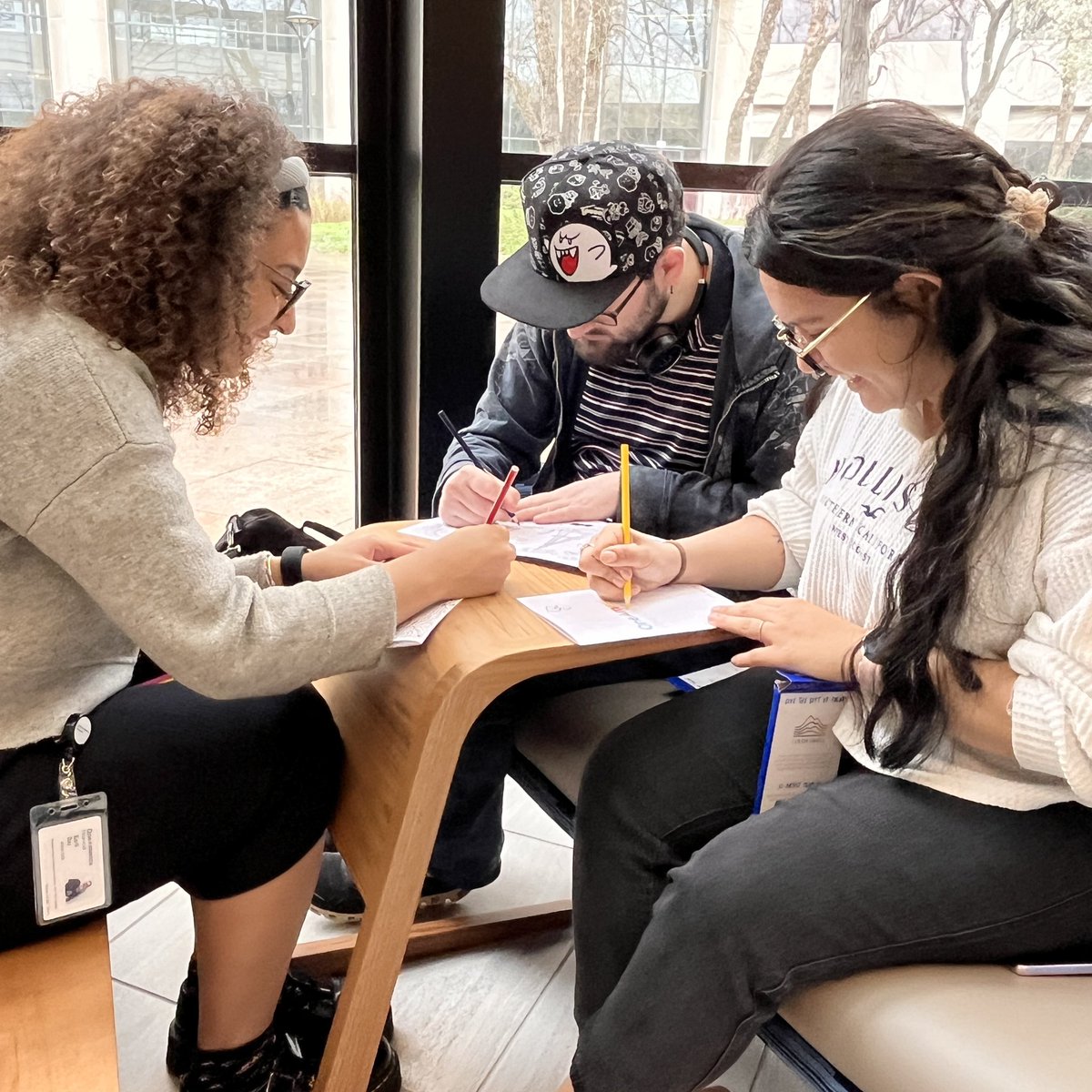 OneAmerica's tweet image. 🖍️ Fun Fact: Adult coloring boosts brain function, lowers anxiety and improves focus. At today’s April Best Day associates put their own creative and colorful spin on versions of the #OneAmericaFinancial brand and @USASwimming sponsorship images. 💫 

#OABestDays #TeamBuilding