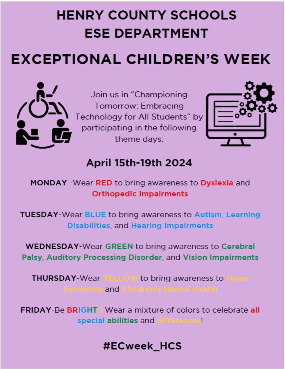 ✨Join us as we celebrate Autism Awareness Month & EC Week at the Road House. 🎉Let's celebrate and cherish the unique talents of every scholar. #BetterTogether #WinningforARMS @LibraLBrittian @AOAddison_ @MajorJones_ @KandiceOfESE @BWashing10