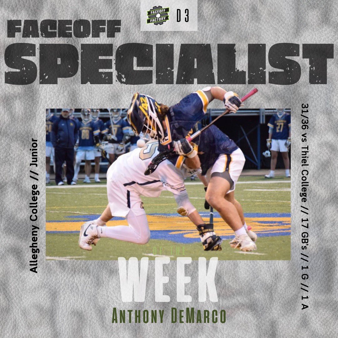 We are back with our 2024 NCAA FO Specialists of The Week 👀
•
Division🥇: Dylan Pape
Division🥈: Joe Rush
Division🥉: Anthony DeMarco
•
These three did a tremendous job this past week of controlling the controllables and it showed on the stat sheet‼️
#FOFamily