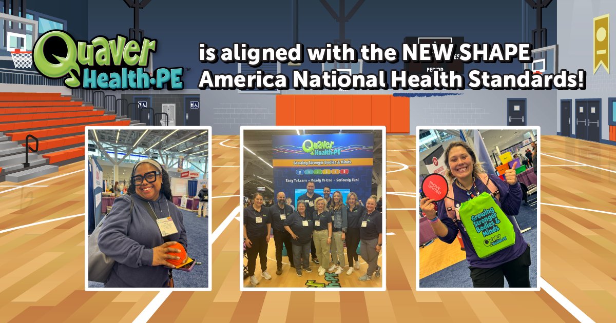 We are proud to share this exciting news with our #QuaverCommunity and @SHAPE_America #PhysEd #ElemPhysEd #HealthEd