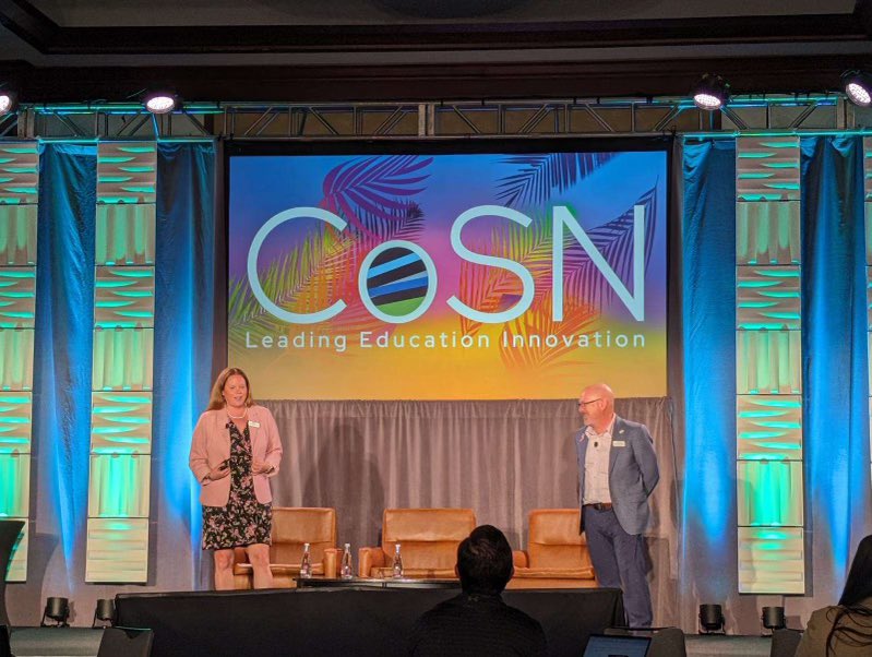 The amazing @thinkbigmuch closing out @CoSN - she is a rock star!