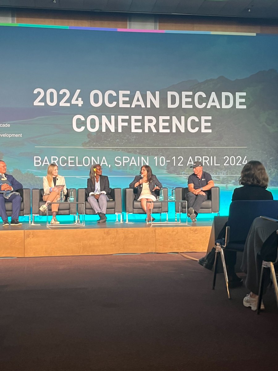 UN Ocean Decade conference plenary session kicked off the day with a panel of experts, including @SchmidtOcean Executive Director @JyovianStorm discussing innovation and the science we need for the Ocean we want. oceandecade-conference.com/programme.php #OceanDecade24 #oceanscience #oceanoptimism