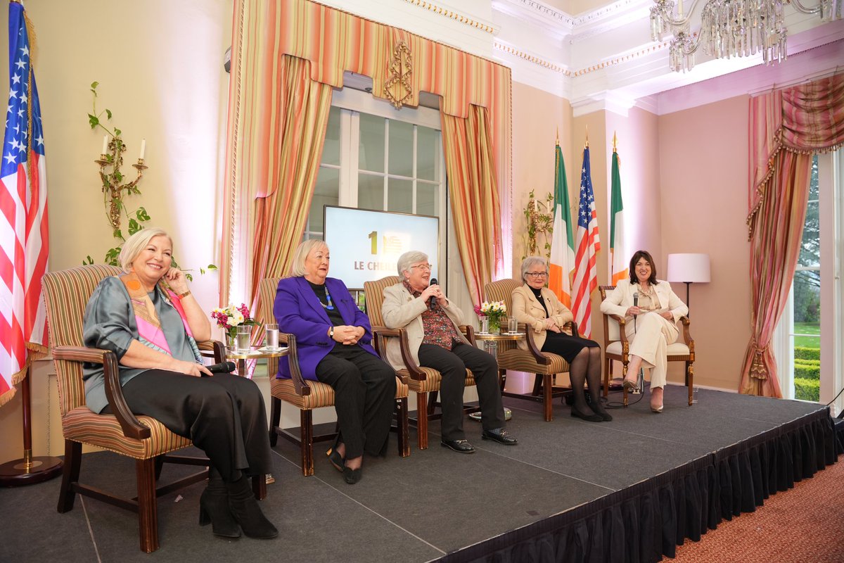 It was an honor and privilege to host some of the key women behind the Good Friday Agreement tonight - Daphne Trimble, Liz O’Donnell, Monica McWilliams and Bríd Rodgers as part of the #LeCheile100 series.