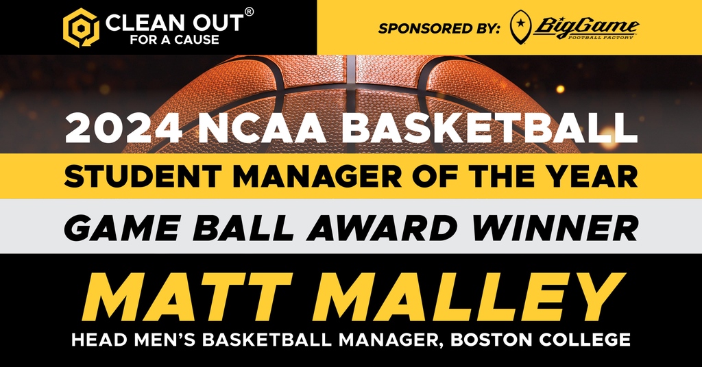 Congratulations, @mattmals5, on being voted for the 2024 NCAA Student Basketball Manager of the Year award! We apologize for the delay but wanted to ensure the winning party was notified before the announcement. We appreciate your patience! Congratulations again, Matt Malley!