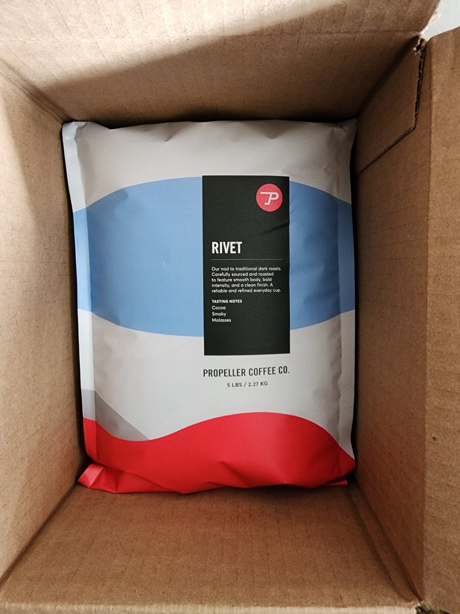 This delivery from @propellercoffee is the best-smelling thing we ever receive! #coffee