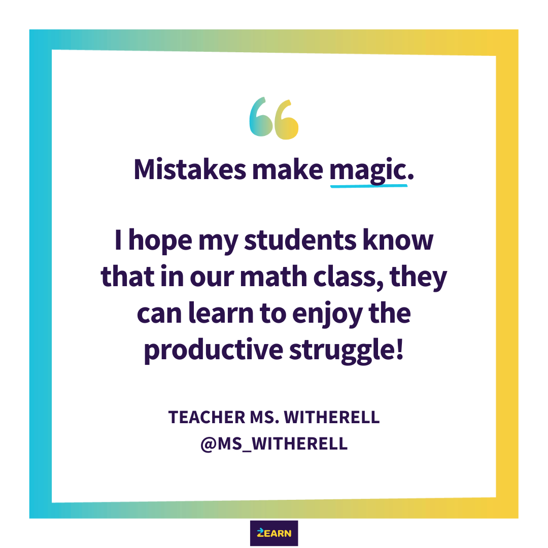 🙌 We learn by trying to do things we can’t do… YET! 💕 Thank you @Ms_Witherell for sharing the joy of learning and making mistakes. #TeacherTwitter