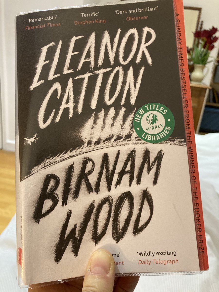 Just finished this searing and extraordinary book. Can’t wait to hear #EleanorCatton speak ⁦@EalingBkFest⁩