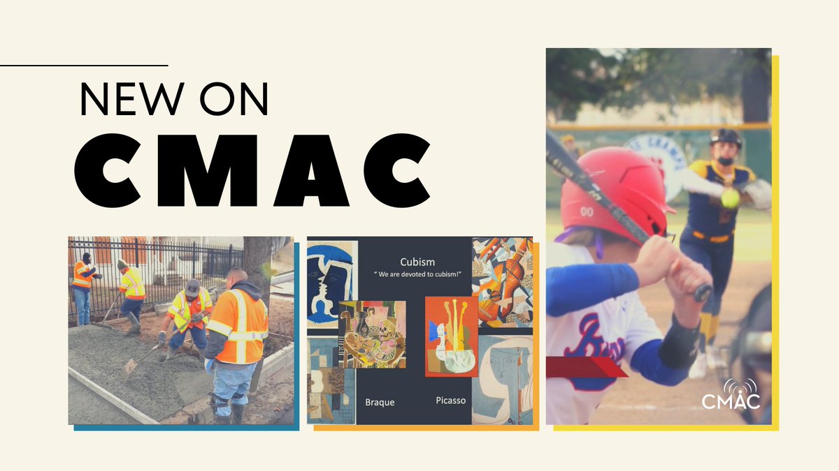 There’s something for everyone on CMAC, from live meetings and local interviews to art, music performances, and much more! Check out what’s new this week! cmac.tv/newoncmac/