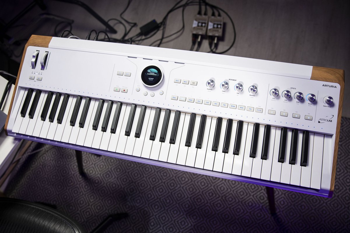 Keys to the universe. @ArturiaOfficial's AstroLab puts vast galaxies of soundscapes at your fingertips with 1,300+ presets, ten sound engines and futuristic effects & editing! Check it out: ow.ly/rWXX50RcJ8k
