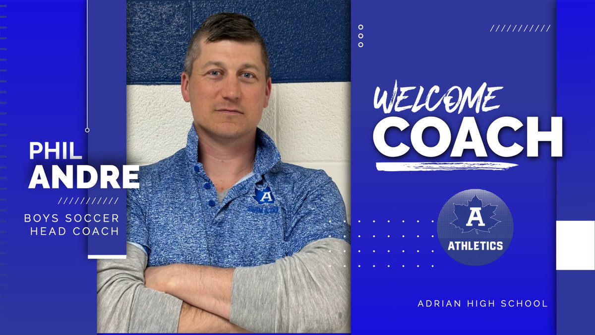 The athletic department is excited to announce Phil Andre as our next boys soccer coach! Coach Andre has multiple years experience coaching overseas and in Michigan.  Welcome Coach! #GoMaples <a href="/965TheCave/">96.5 The Cave</a> <a href="/wlen1039/">WLEN1039</a> <a href="/lenaweesports/">Telegram Sports</a>