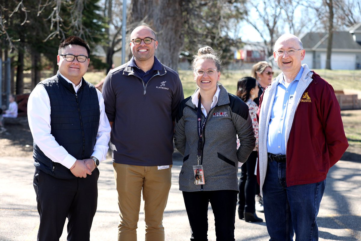 Today was very special for Playworks Minnesota and our partners at @isd622 marking the first award presentation for our new Blue Shirt Program. We want to extend a special thank you to @PeterFischerMN and @TouXiongSenate for joining this event! @HyldenLaw #prioritizeplay