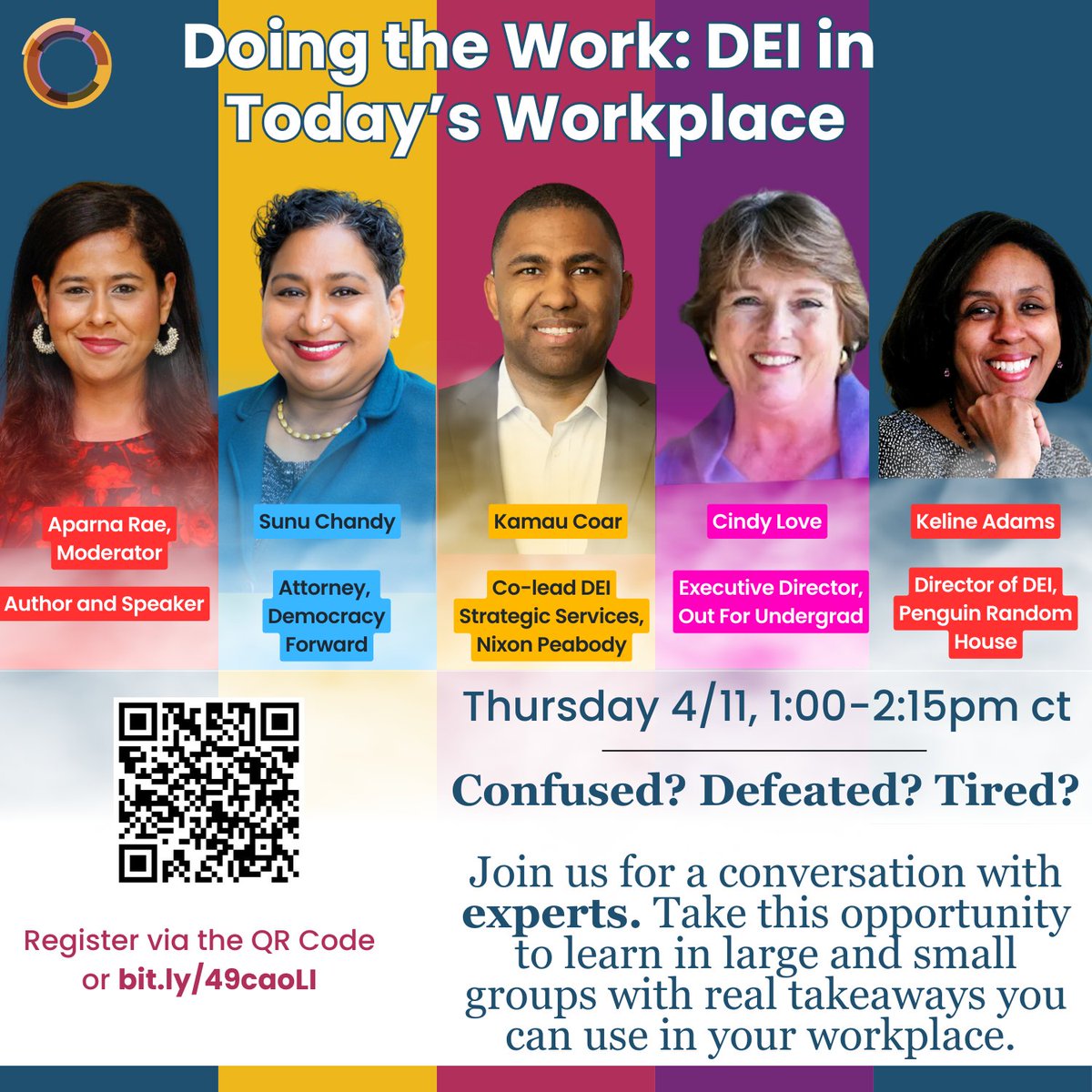 Tomorrow, our Senior Advisor @SunuChandy will be participating in a panel hosted by Solidarity Futures on DEI in Today’s Workplace. RSVP today: bit.ly/49caoLI
