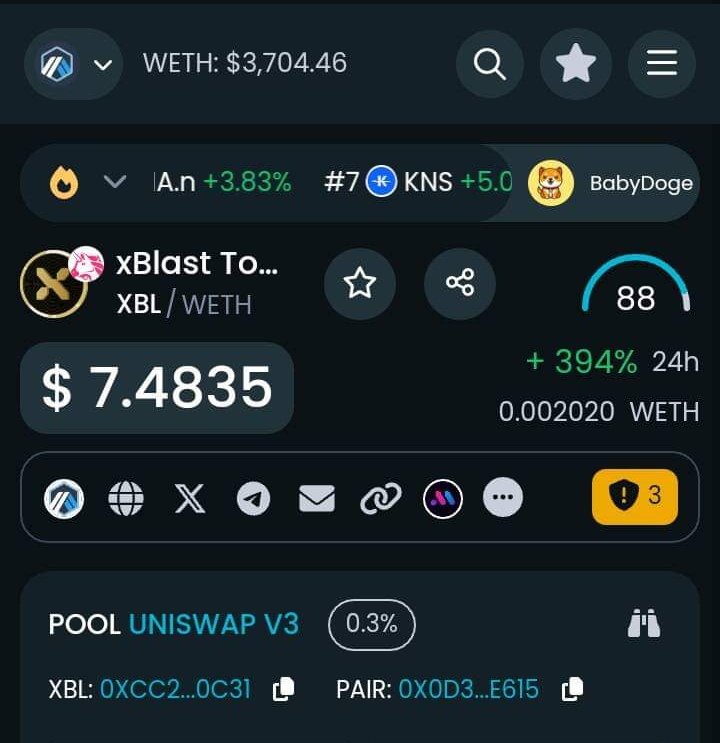 #XBlast Airdrop 🎉 Listed for $7.4 🤑 🔗 t.me/XBlastAppBot/A… It's Not Too late ☝️ 📍Start Bot 📍Open App 📍Start Mining 📍Done LFG Join My Planet 🌟 🔗t.me/XBlastAppBot/A… CONFIRMED AIRDROP ✅ Join Us On Telegram 🤑 linktr.ee/airdrop_academy #Trending #Web3