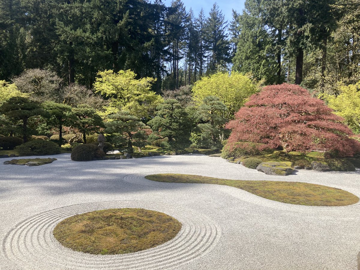 Karesansui in the American Northwest. At Portland’s Japanese Garden (in Washington Park) this afternoon. @SAAupdates #Shax2024 🇺🇸