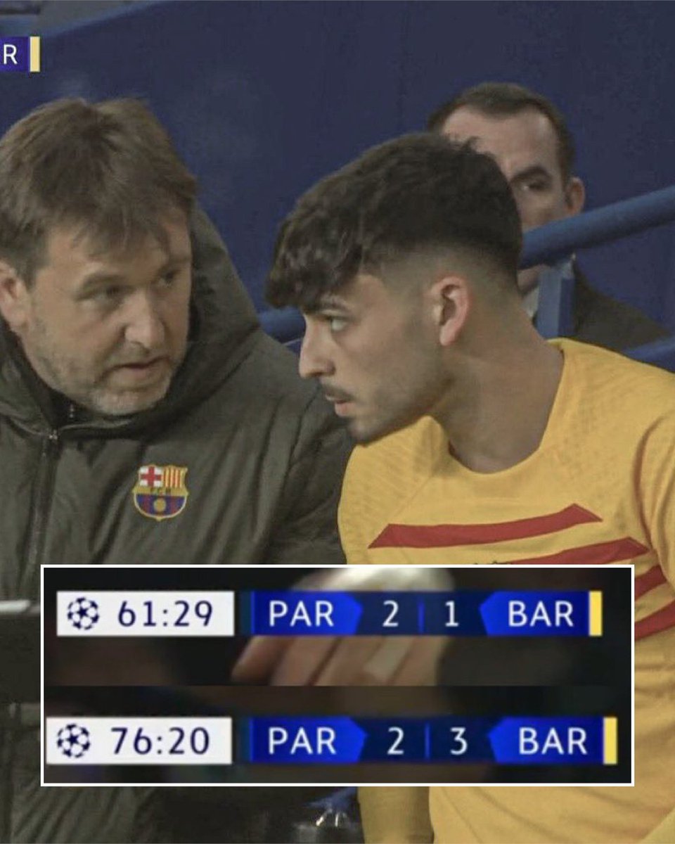 Barcelona were down 2-1 and on their back foot when Pedri was brought on in 61st minute to make his first appearance after suffering a hamstring injury in early March. The rest is history ✨
