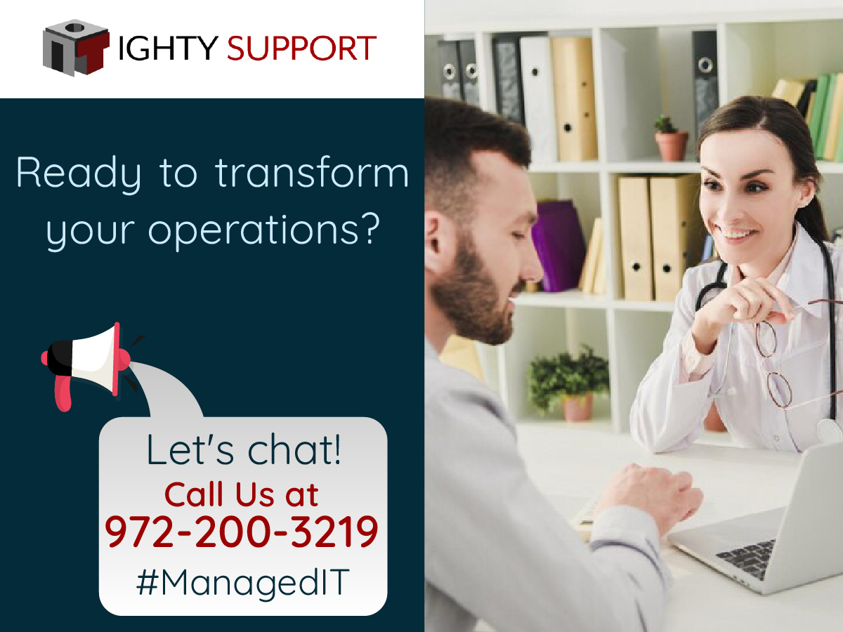 Streamline your healthcare organization with Managed IT Services! 💼🩺 From EHRs to practice management software, embrace efficiency and accuracy. #HealthcareInnovation Save time and minimize errors today!