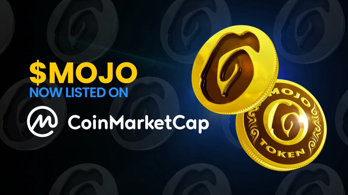 $MOJO IS NOW LISTED ON @CoinMarketCap🌱 Official Link: coinmarketcap.com/currencies/pla…