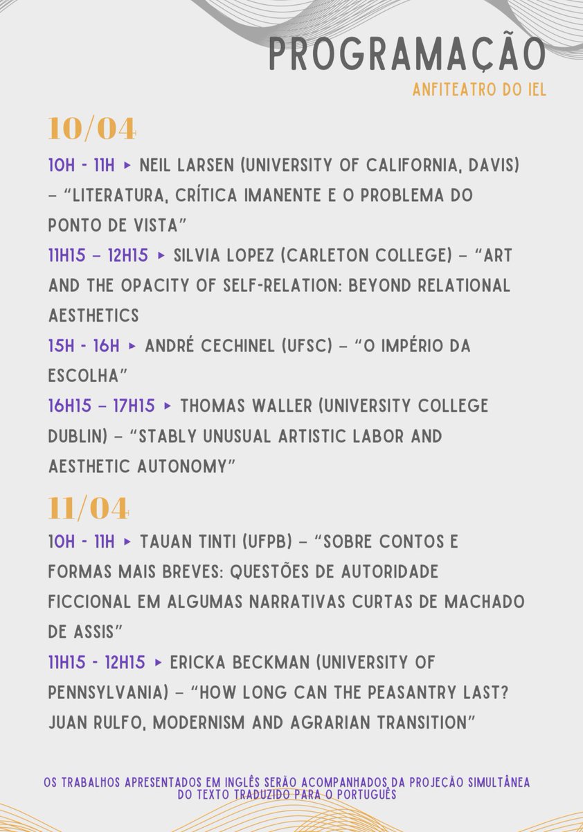 thomasowaller's tweet photo. Great to be presenting here at the “Aesthetics and/or Politics” symposium at the University of Campinas, and excited for upcoming papers by @ErickaBeckman1 @danieljhartley and more! https://t.co/Edf22jittO