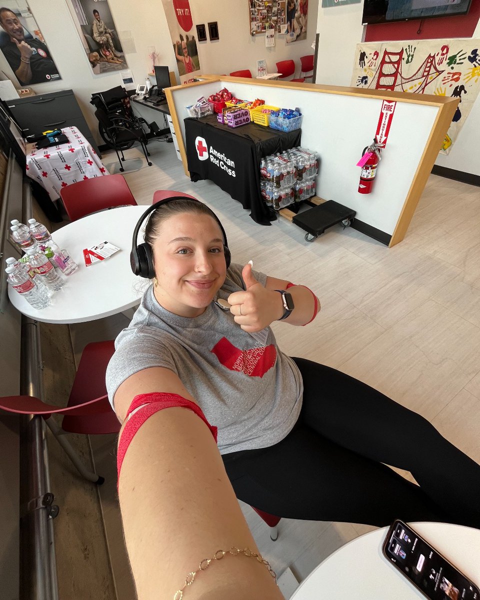 What do you call someone who donates blood? A hero. Red Crosser Julia has been a hero since she started donating blood at 16. Today, she helped save more lives by donating at our San Francisco Blood Donation Center. Way to go, Julia!