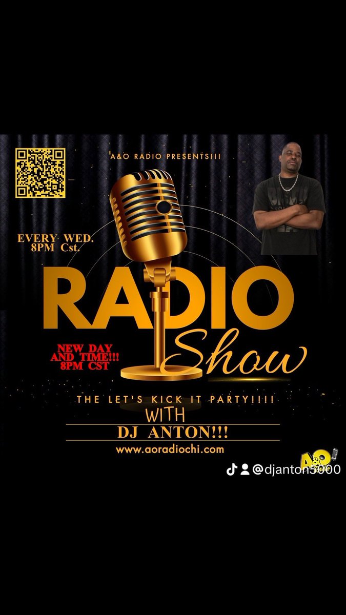 AORadioChicago's tweet photo. Tonight on A&amp;O @AORadioChicago https://t.co/QyqkyZI4TU at 8pm cst, @DJANTON5000 will be live on the air!!!! Check me out!!!! https://t.co/lNAvlBWobd