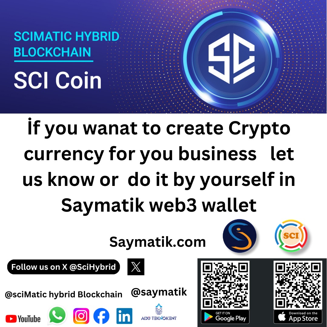 La gestion de votre cryptomonnaie n'a jamais été aussi simple. #SaymatikWeb3Wallet offre une solution complète et sécurisée 🛡️💰 #CryptoGestion #LibertéFinancière #Cryptomonnaie #SCICoin