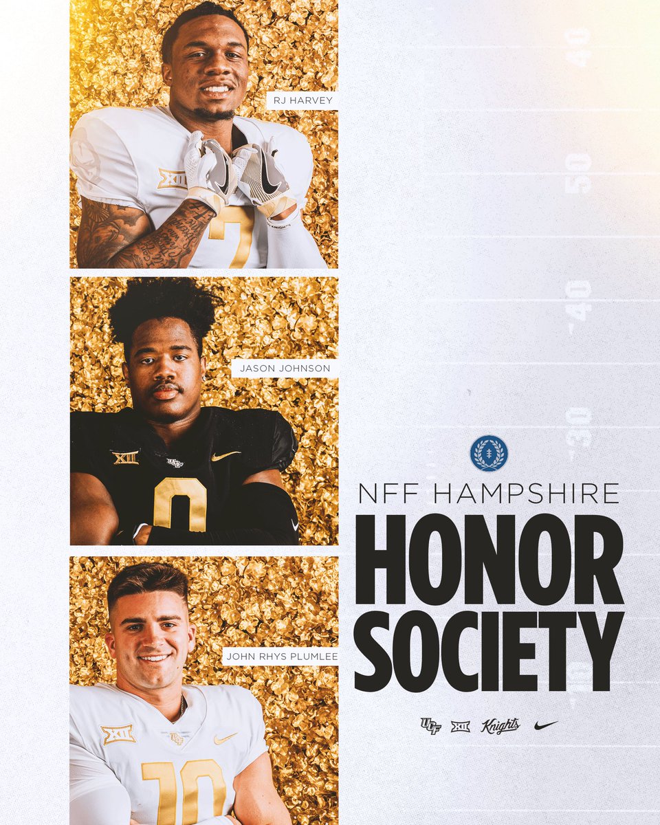 Congrats to our Knights named to the @NFFNetwork Academic Honor Society Keeping the Main Thing the Main Thing 👏📚