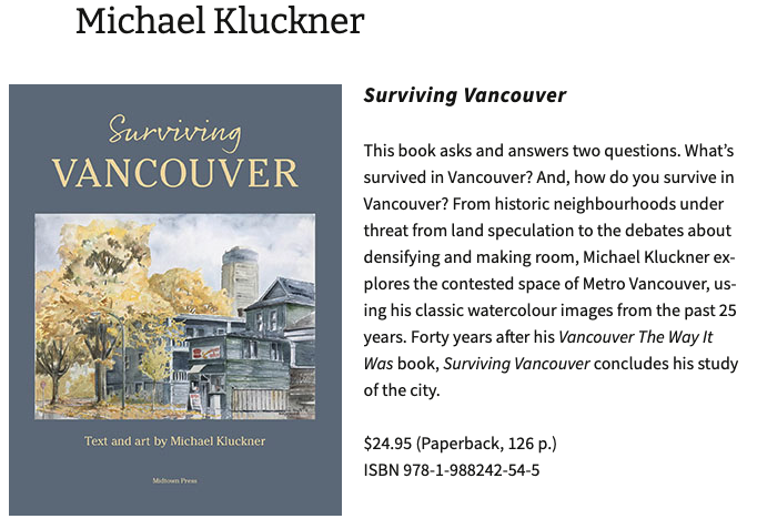 1/2 "In Vancouver, only 15% of dwellings are considered 'single-detached houses,'" says census.
<a href="/Ayan604/">Andy Yan | @ayan604.bsky.social</a> says Vancouver has one of the lowest percentages of single-detached homes in Metro.
Via Michael Kluckner's new book, Surviving Vancouver.
#vanpoli 
midtownpress.ca/authors/michae…
