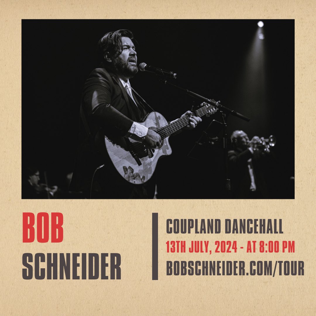 Big Barns and Dancehalls! Man, I love playing in Texas. 👉 Dosey Doe - The Big Barn on Saturday, May 25 (solo) 👉 @CouplandHall on Saturday, July 13 (band) Come on out! bobschneider.com/tour